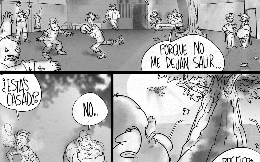 Una mañana en el patio de la prisión