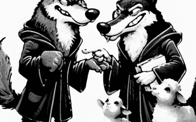 Los dos lobos litigantes